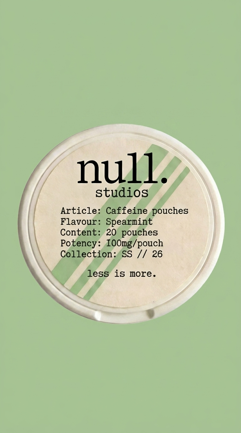 null. studios — Spearmint caffeine pouches
